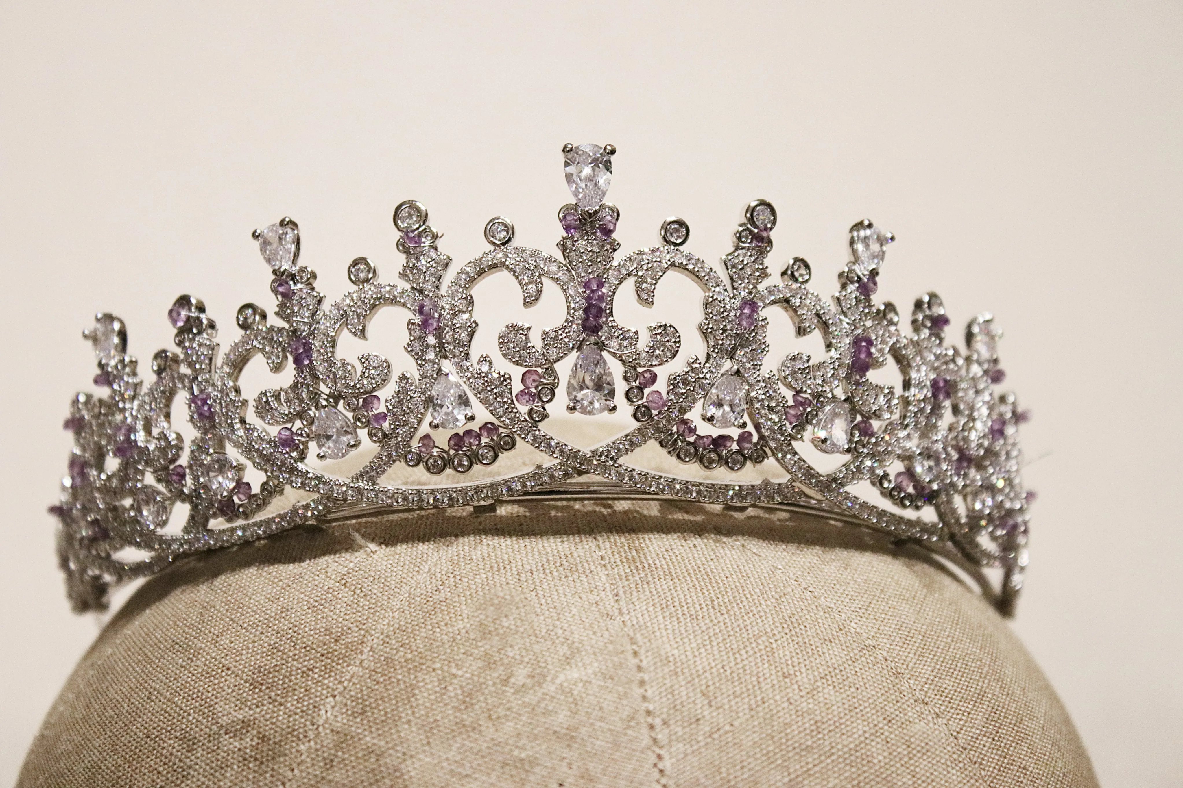 SPENCER Simulated Diamond Bridal Tiara