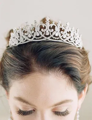 SPENCER Simulated Diamond Bridal Tiara