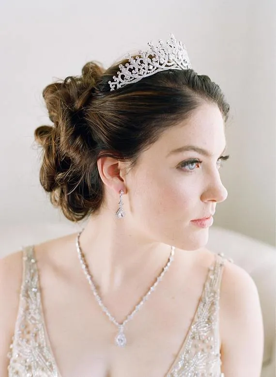 SPENCER Simulated Diamond Bridal Tiara