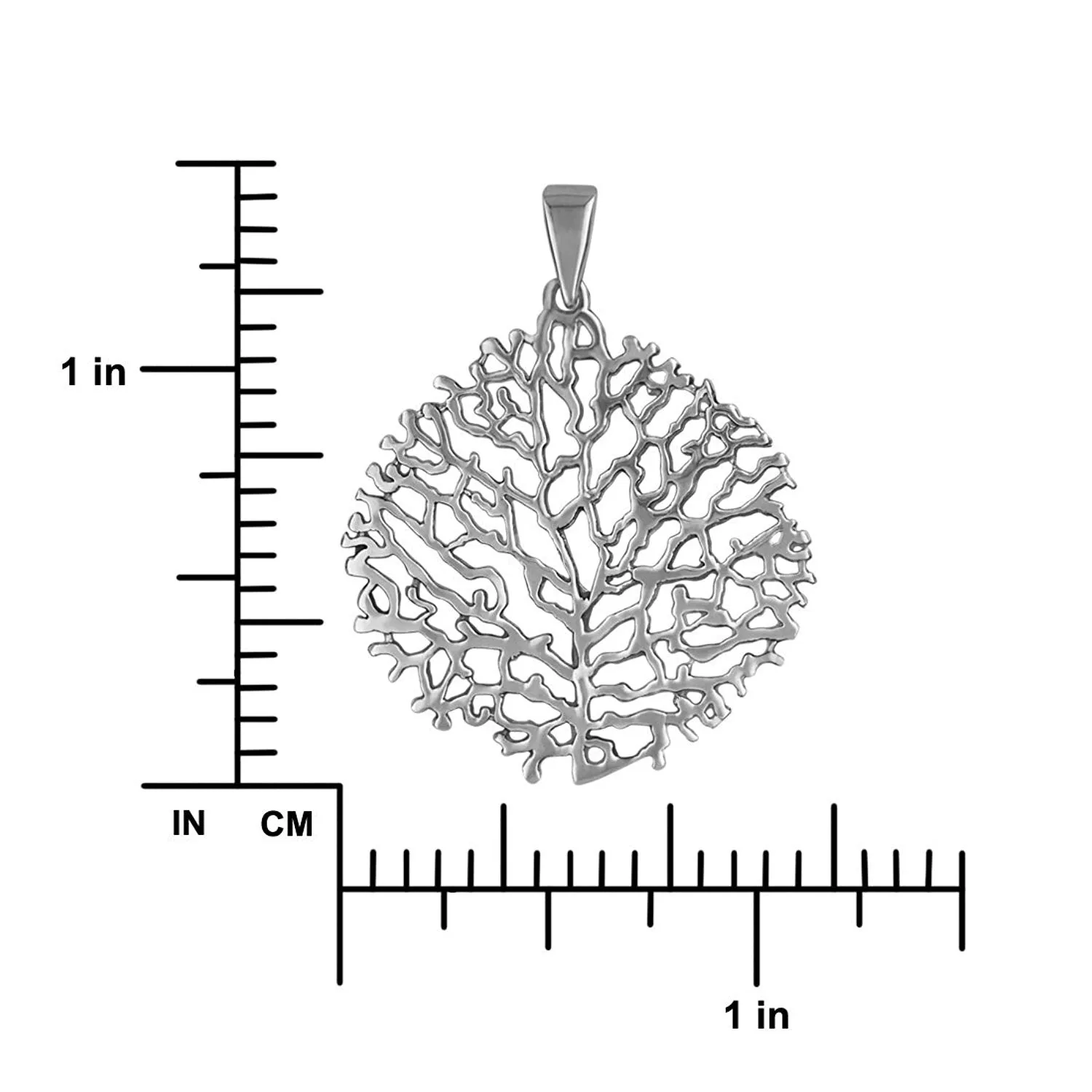 Sterling Silver Ocean Reef Pendant Necklace, 18"