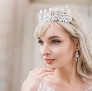 T147. luxury royal rhinestone crown, tiara for wedding