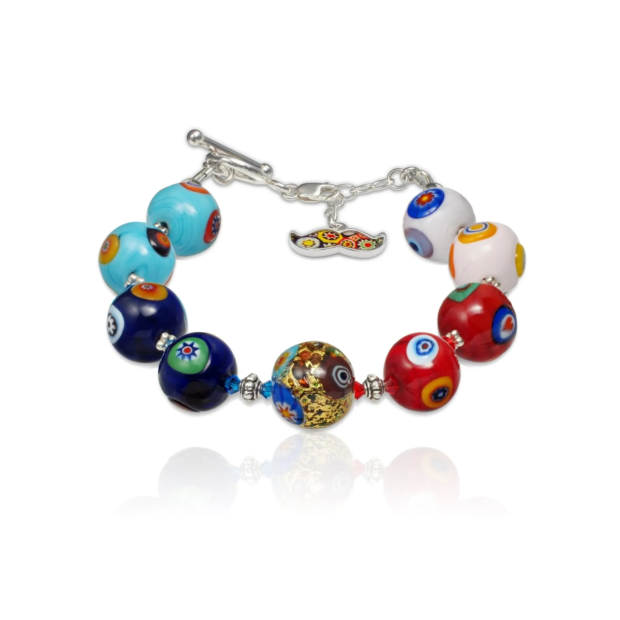 THE KISS Gold in Rainbow Bracelet