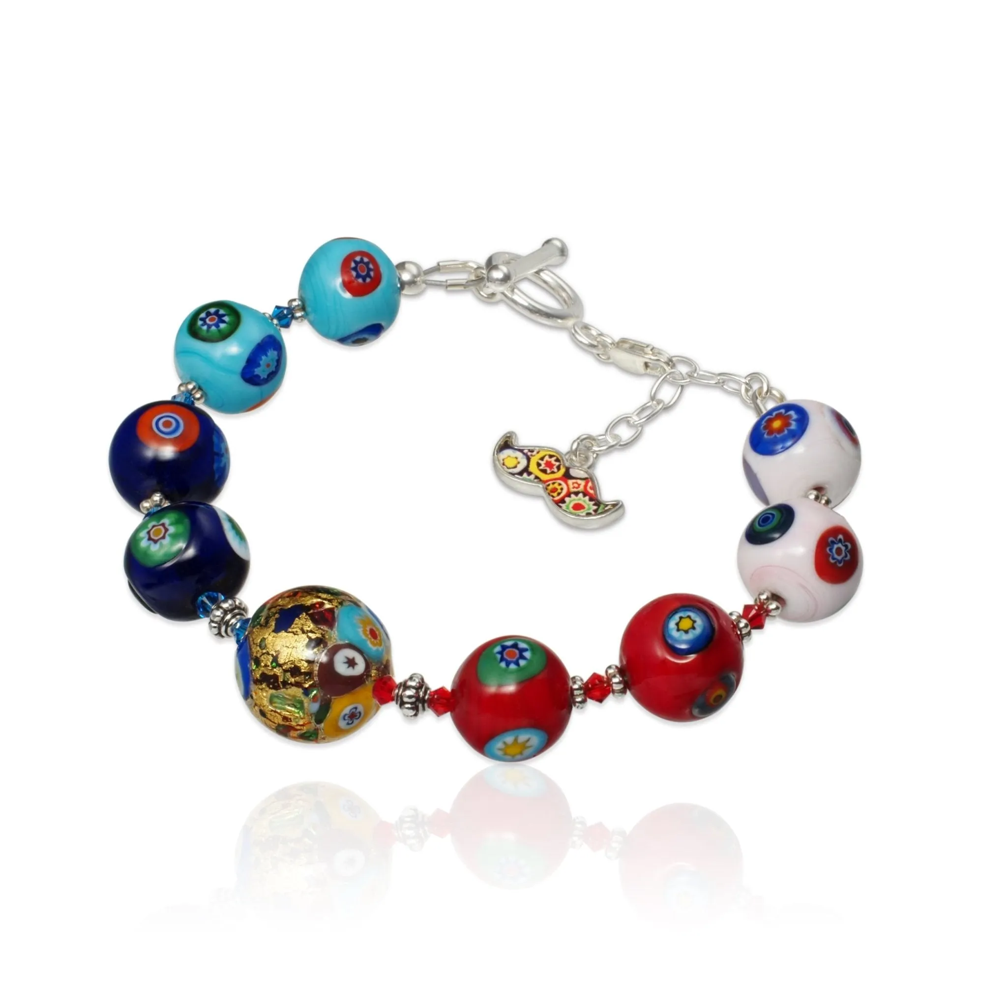 THE KISS Gold in Rainbow Bracelet