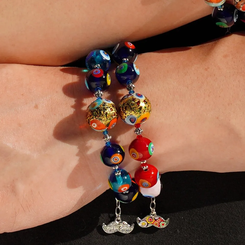 THE KISS Gold in Rainbow Bracelet