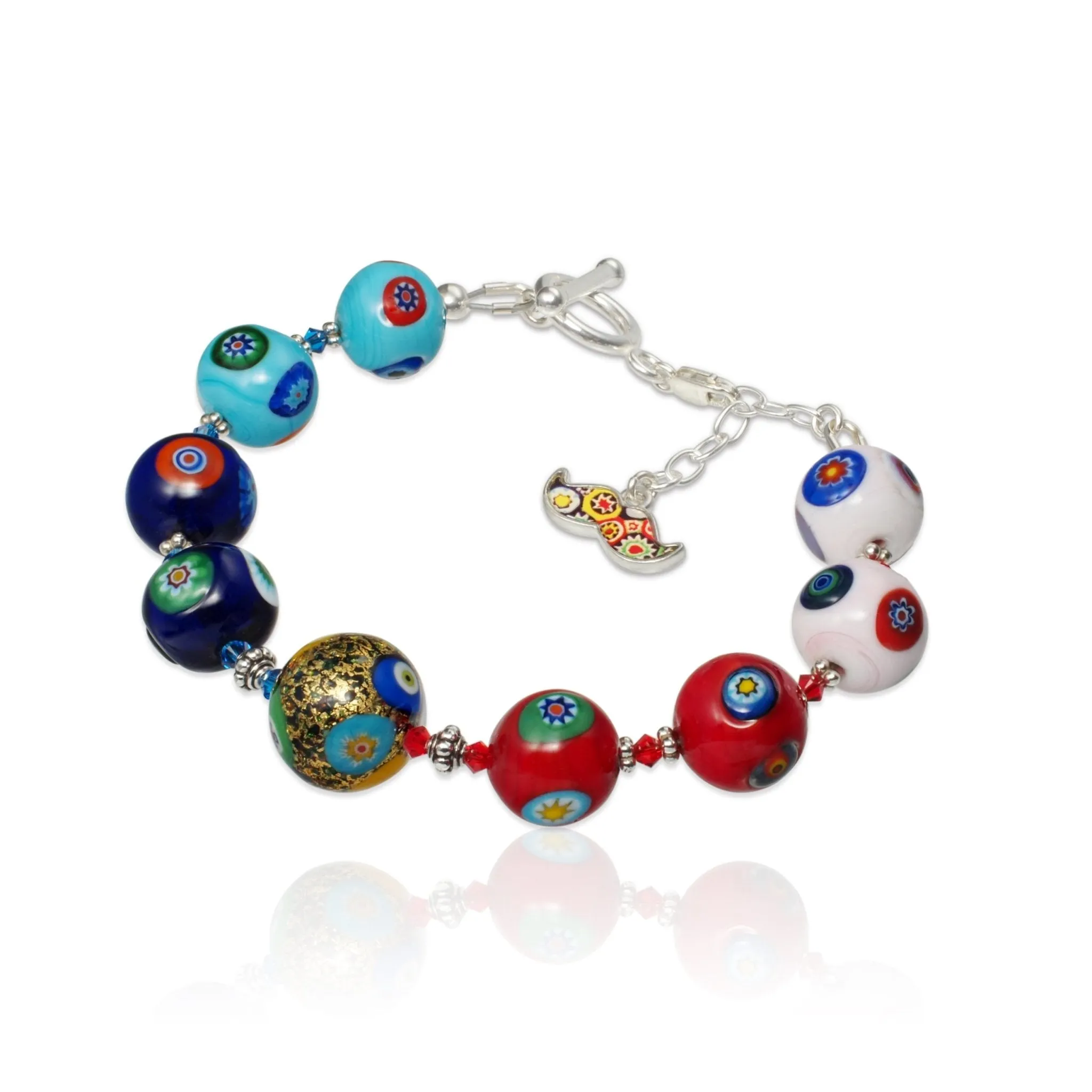 THE KISS Gold in Rainbow Bracelet