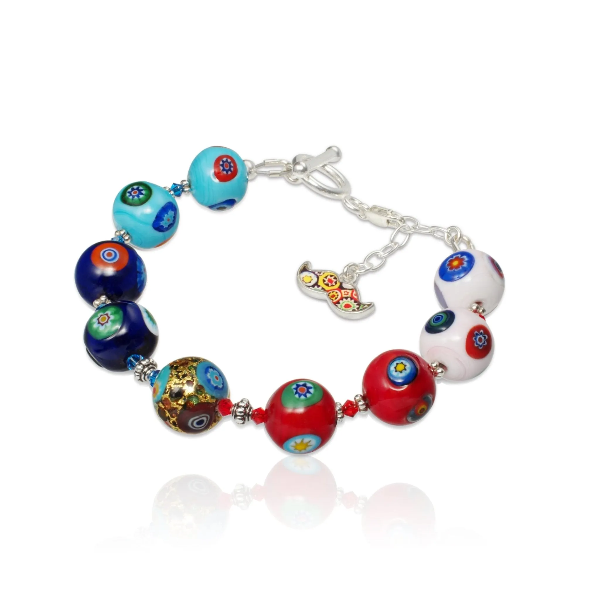 THE KISS Gold in Rainbow Bracelet
