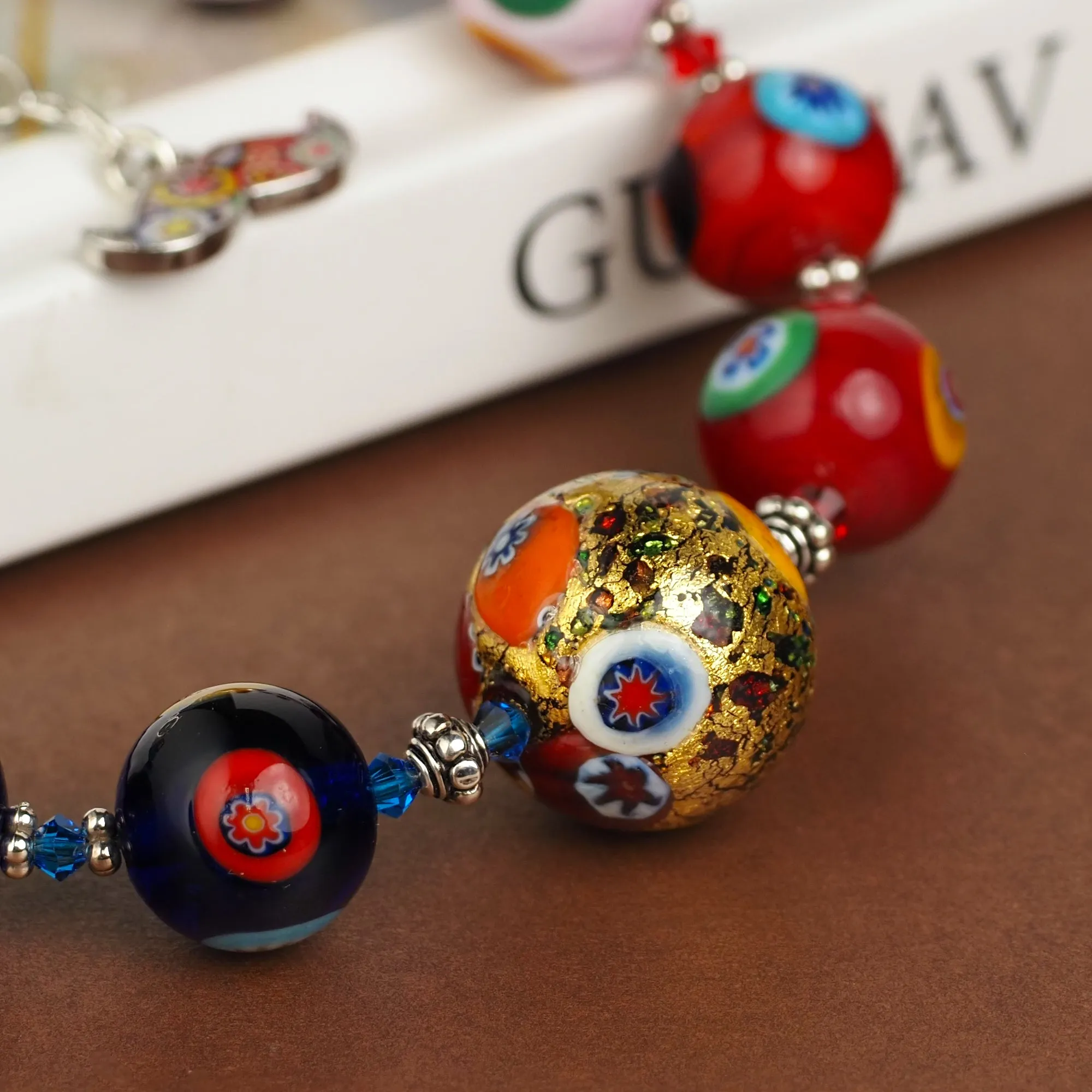 THE KISS Gold in Rainbow Bracelet