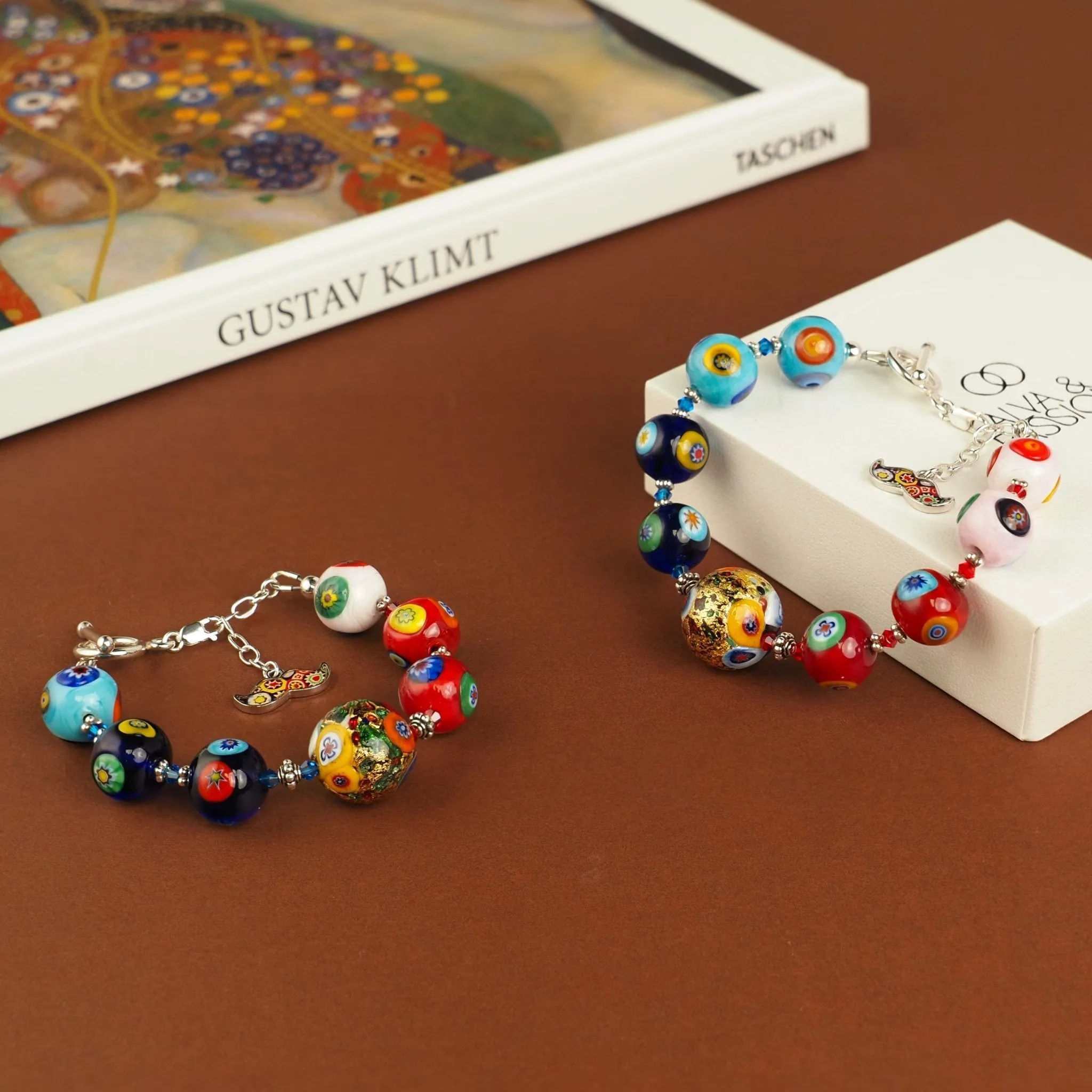 THE KISS Gold in Rainbow Bracelet