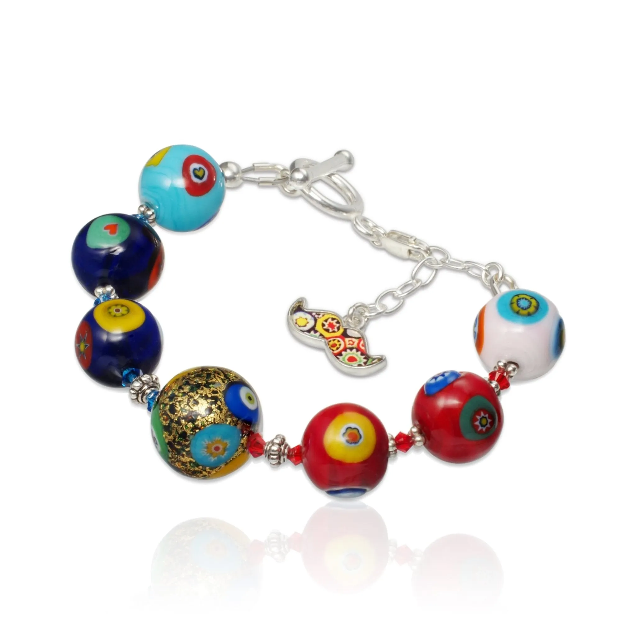 THE KISS Gold in Rainbow Bracelet