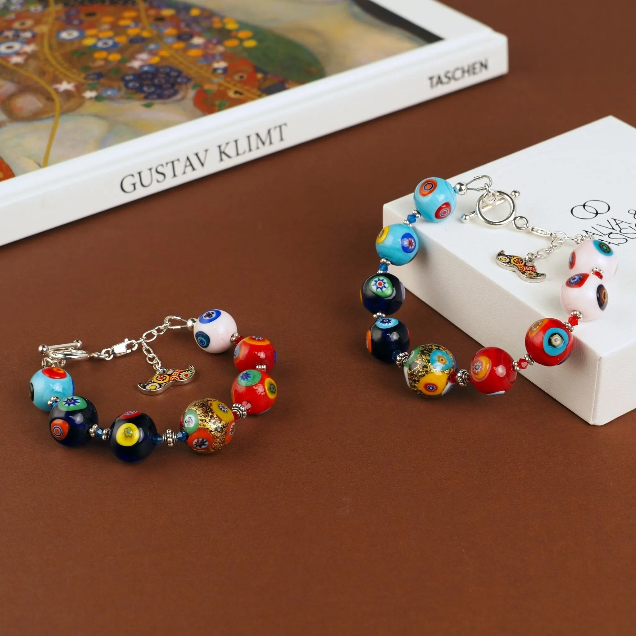 THE KISS Gold in Rainbow Bracelet
