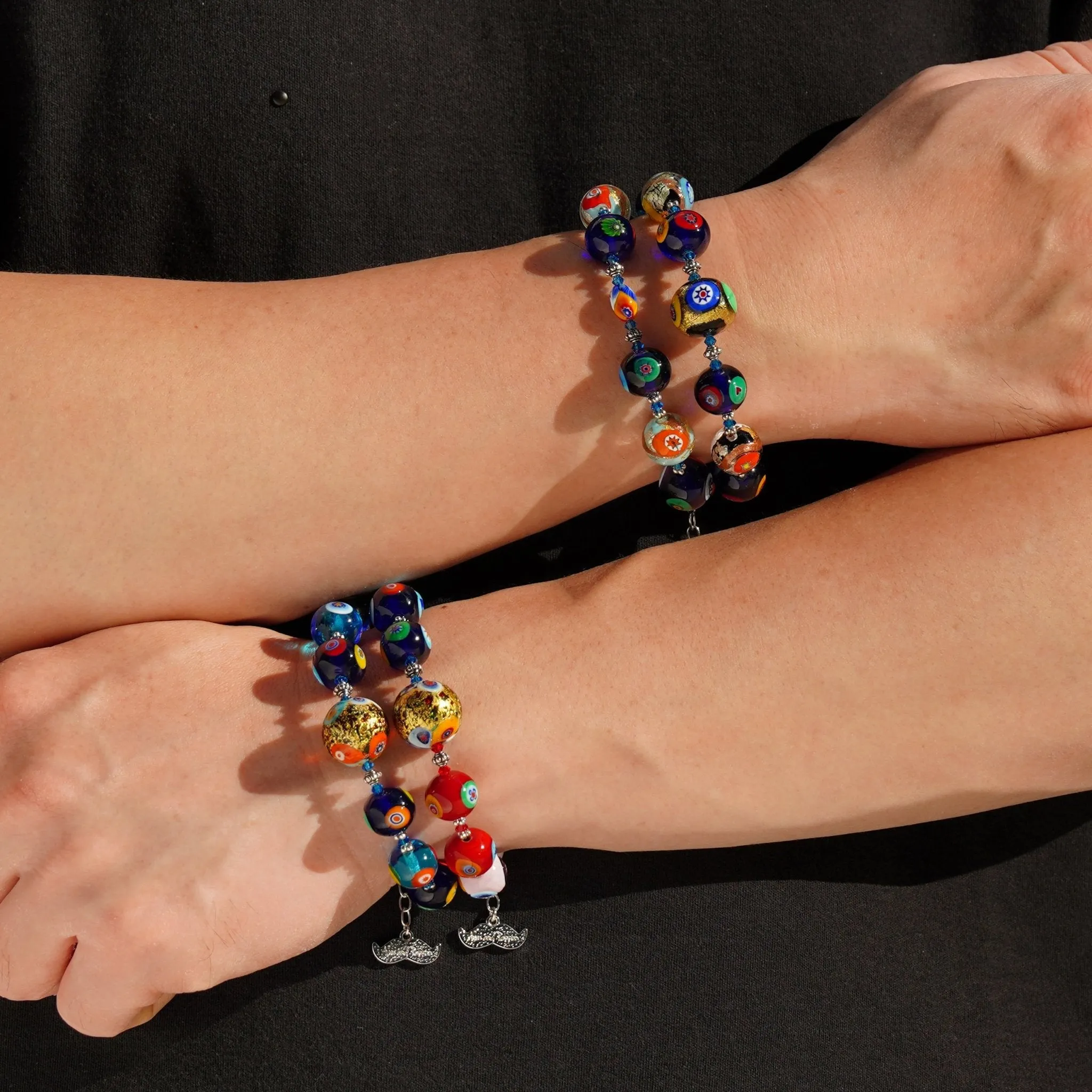 THE KISS Gold in Rainbow Bracelet