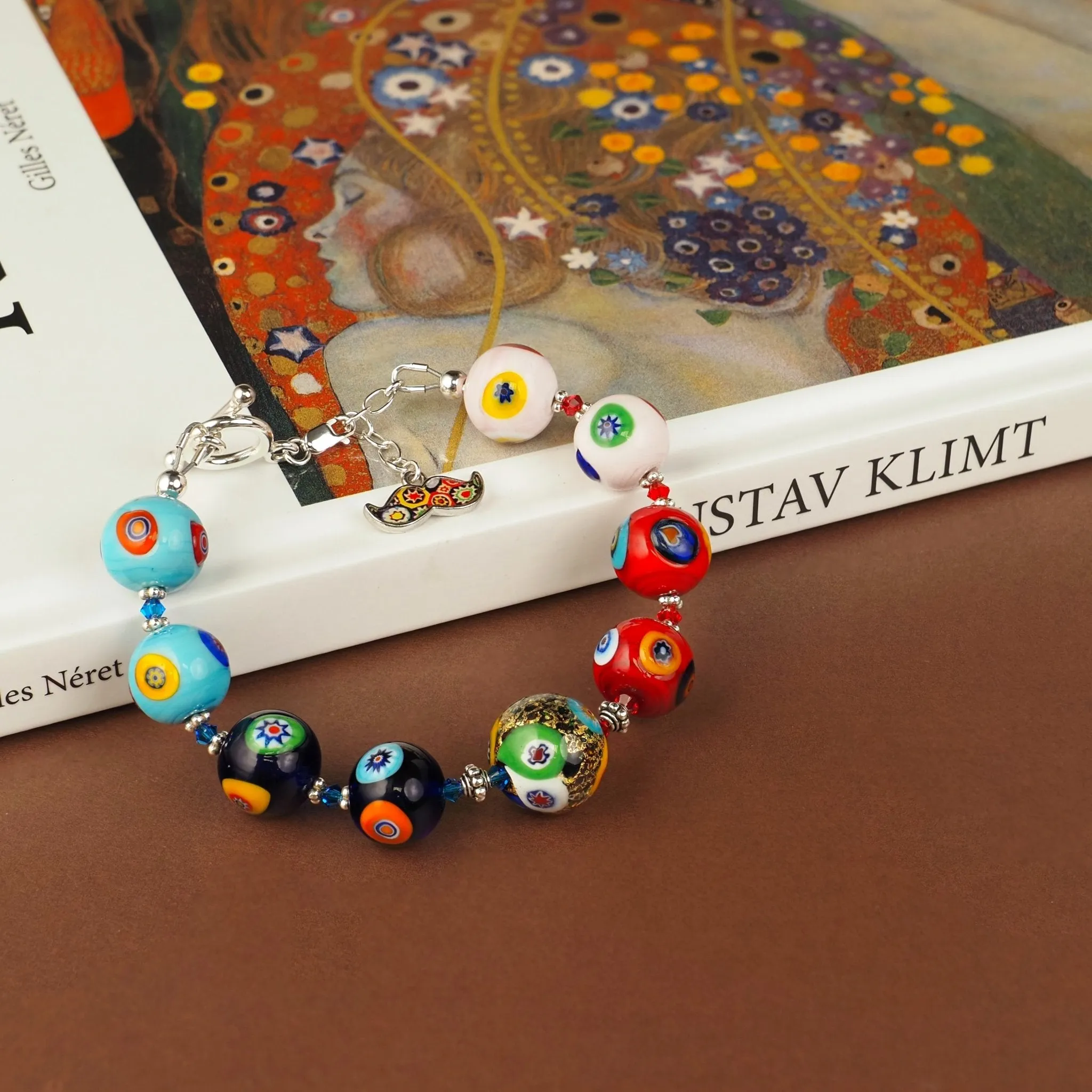THE KISS Gold in Rainbow Bracelet