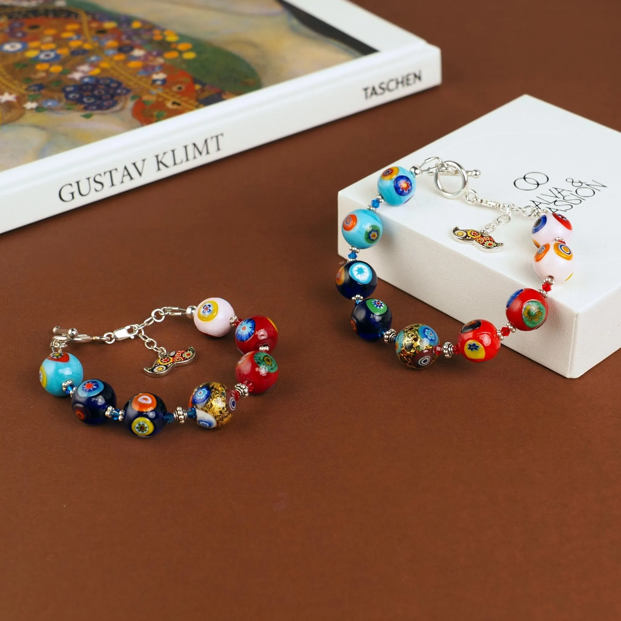 THE KISS Gold in Rainbow Bracelet