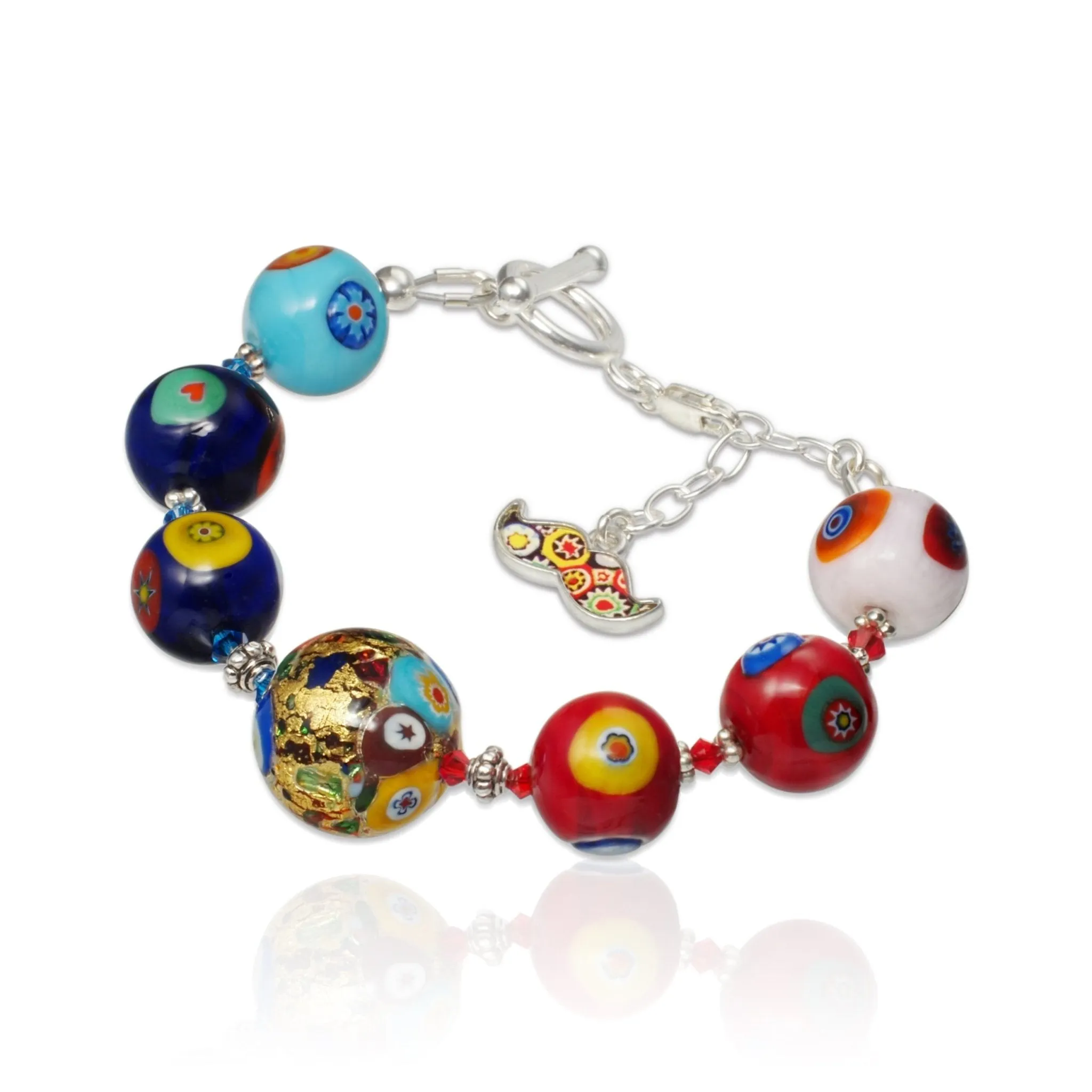 THE KISS Gold in Rainbow Bracelet