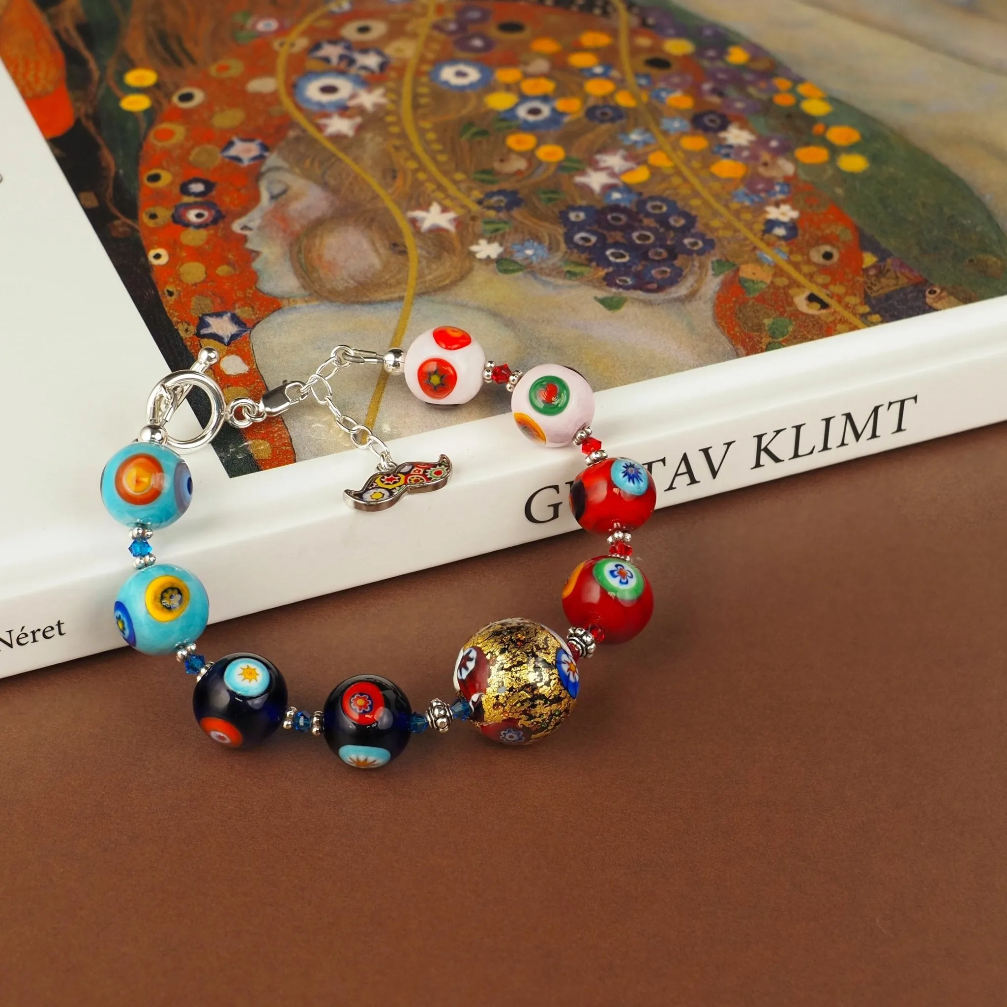 THE KISS Gold in Rainbow Bracelet