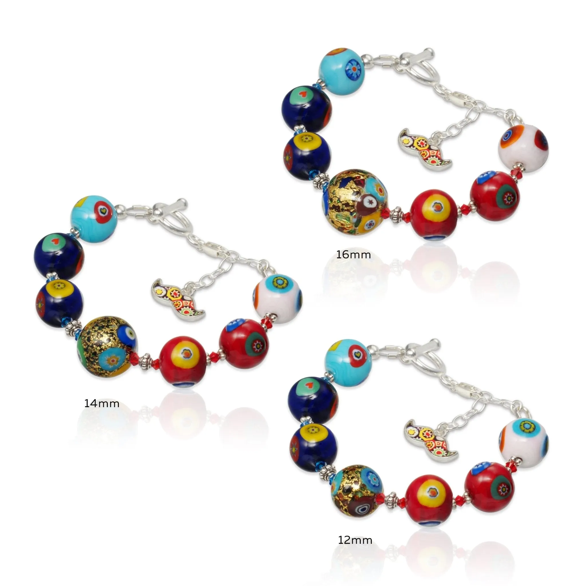 THE KISS Gold in Rainbow Bracelet