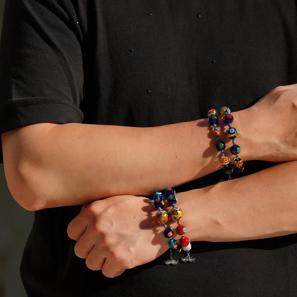 THE KISS Gold in Rainbow Bracelet