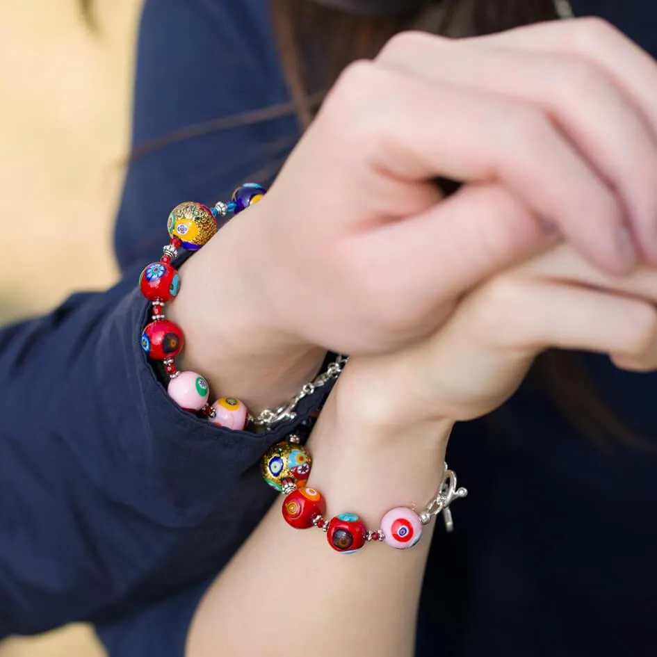 THE KISS Gold in Rainbow Bracelet