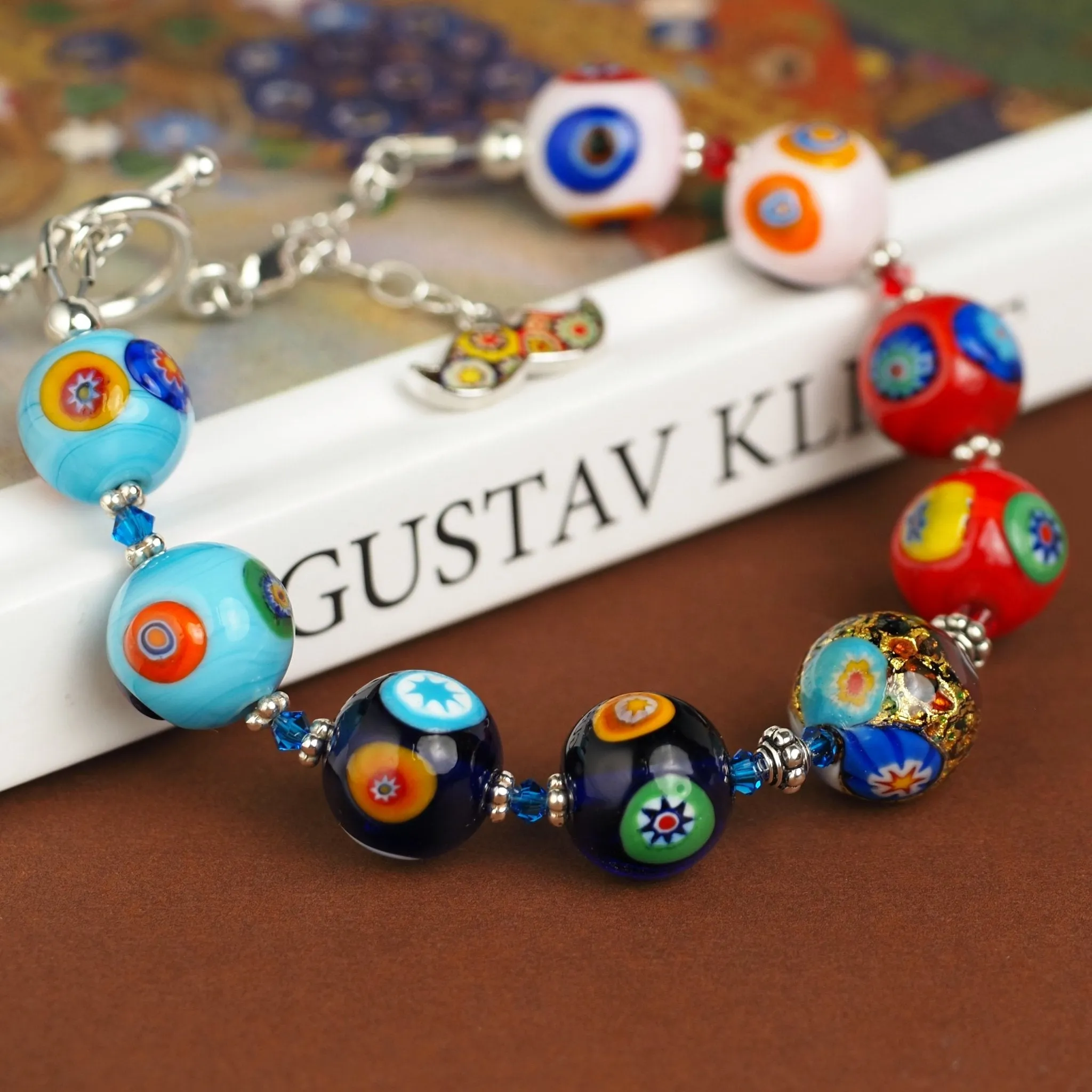 THE KISS Gold in Rainbow Bracelet