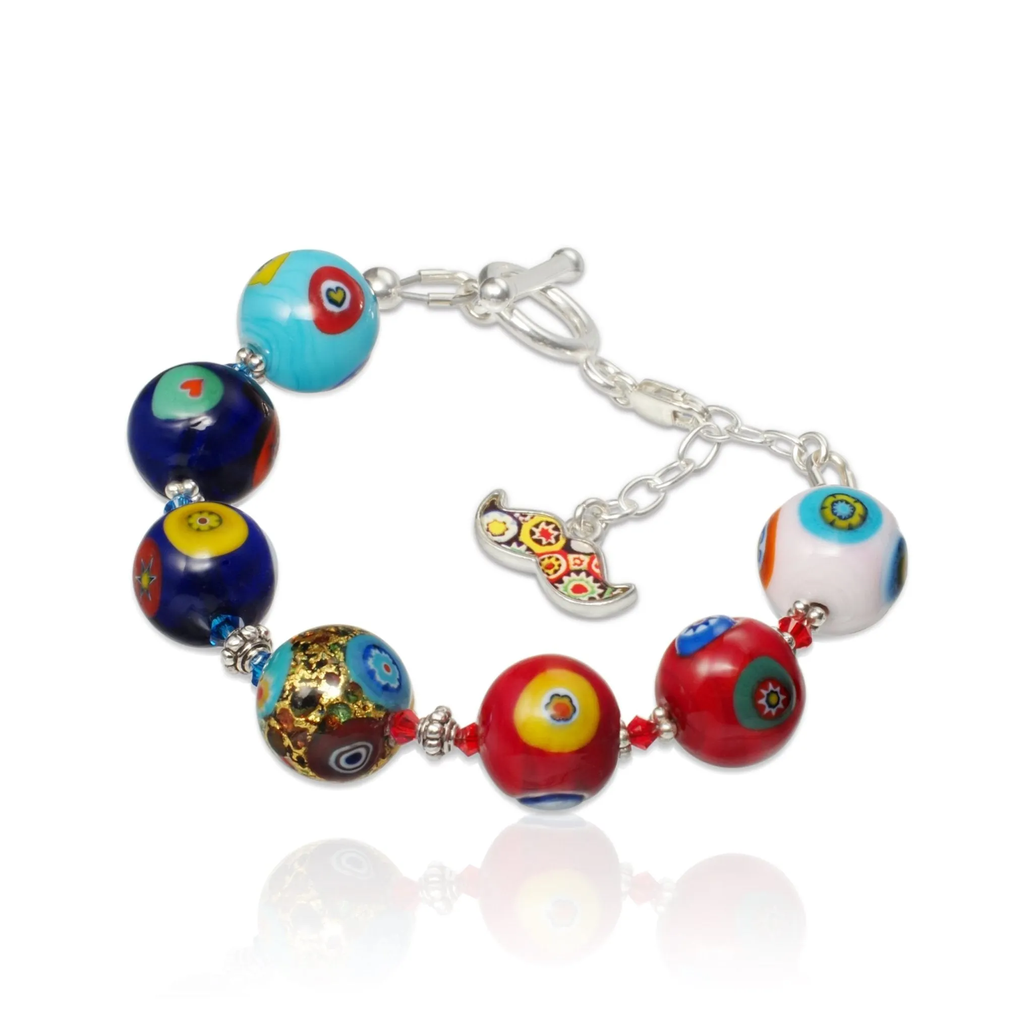 THE KISS Gold in Rainbow Bracelet
