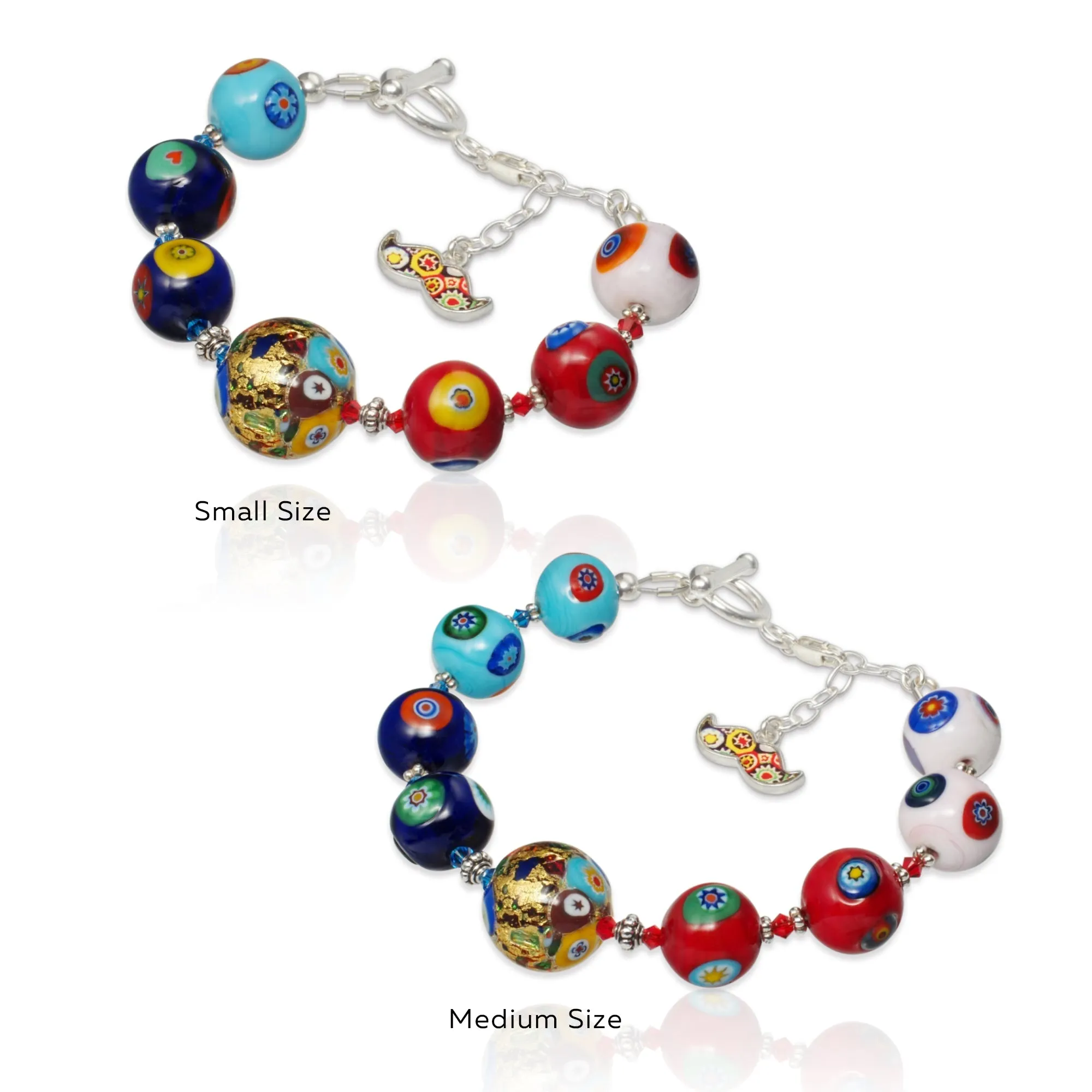 THE KISS Gold in Rainbow Bracelet