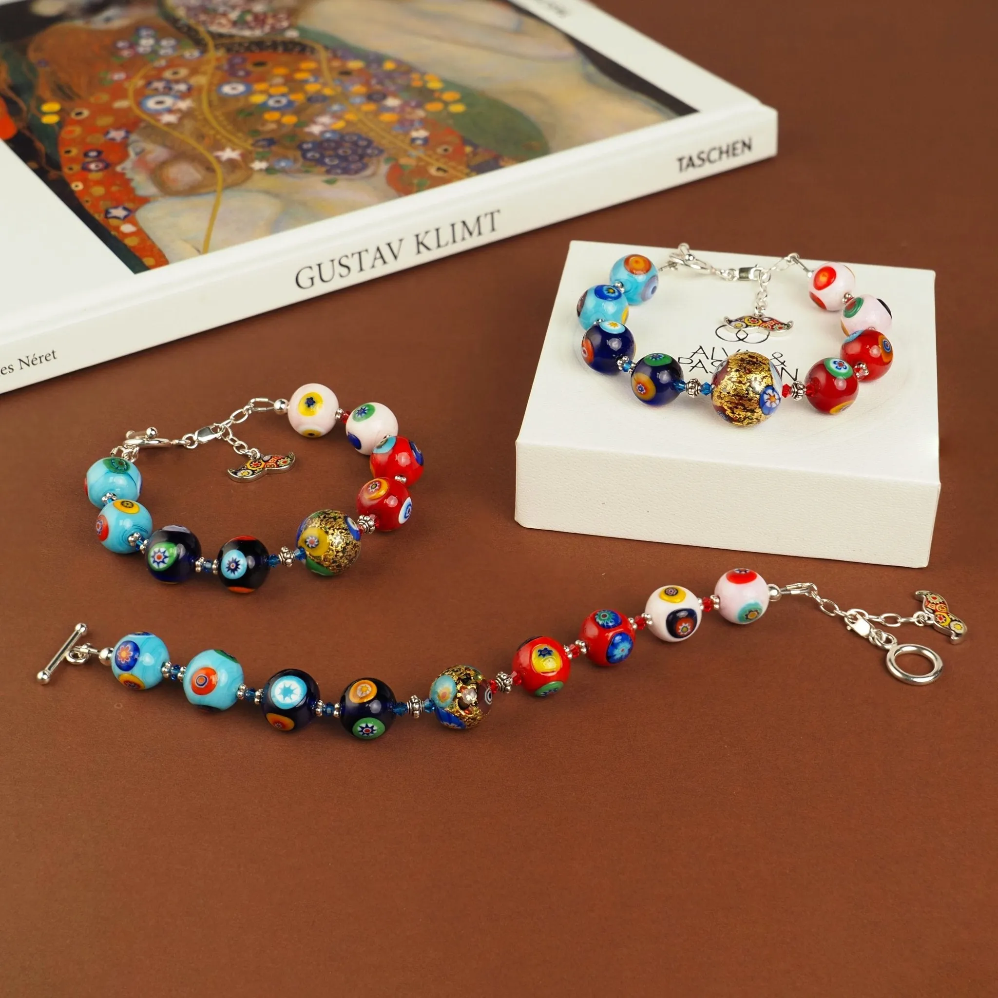 THE KISS Gold in Rainbow Bracelet