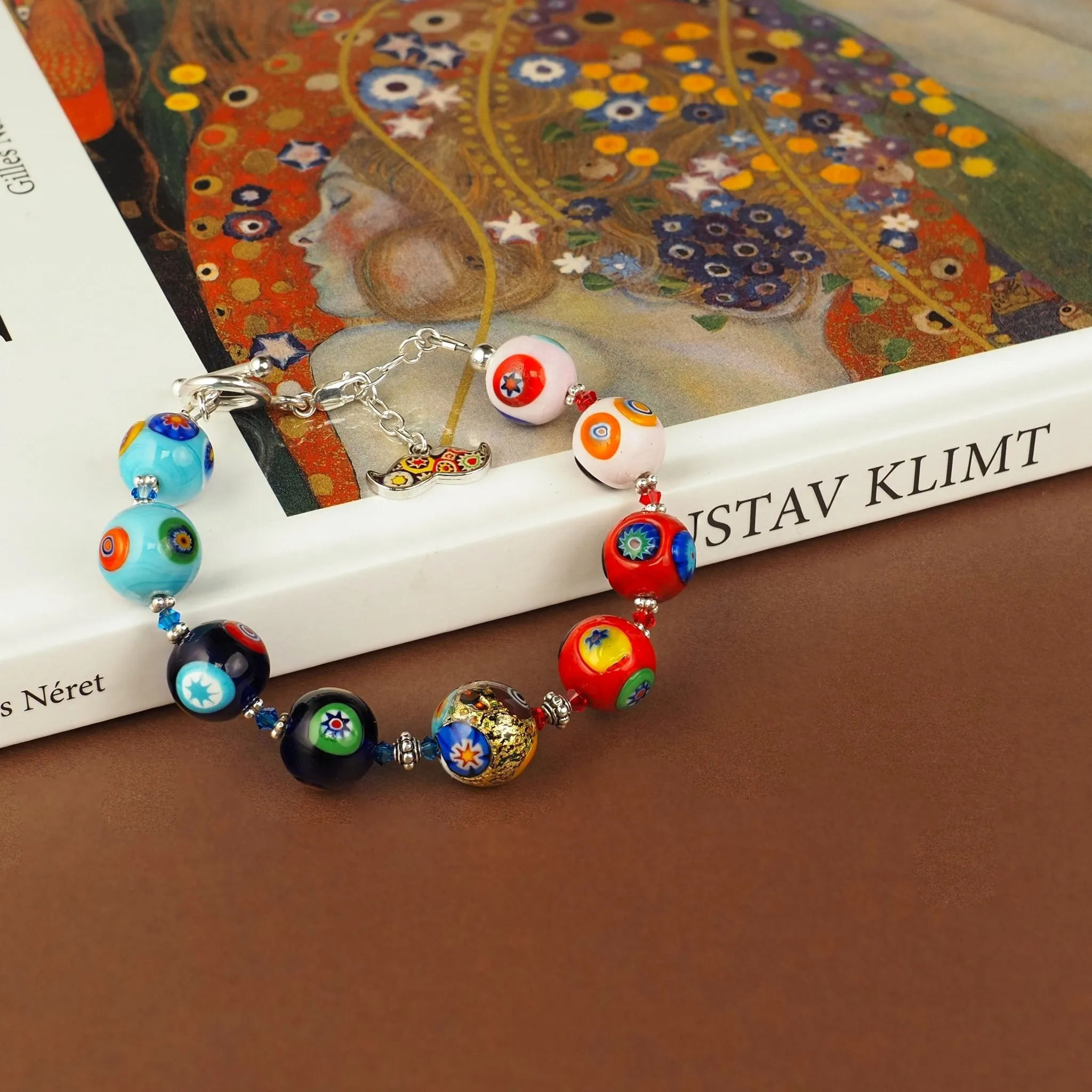 THE KISS Gold in Rainbow Bracelet