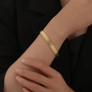Titanium Steel Percussion Peak Nest Texture Bracelet