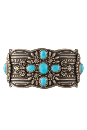 Turquoise & Silver Cuff Bracelet