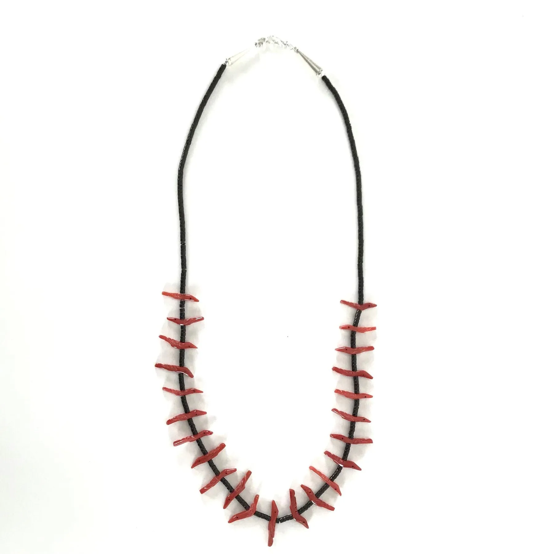 Verna Kushana Coral Bird Fetish Carving Necklace