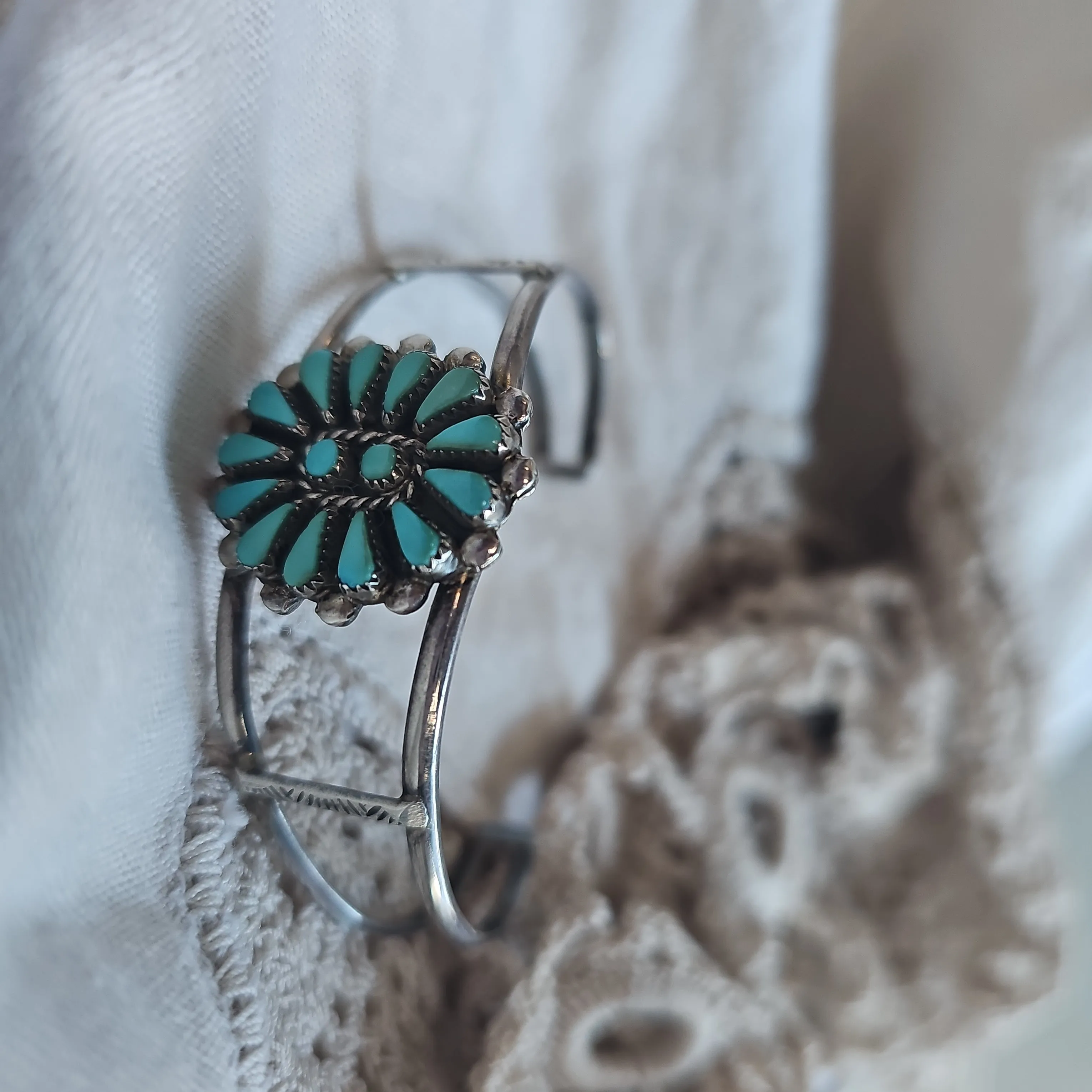 Zuni B.Natewa Petit Point Vintage Cuff